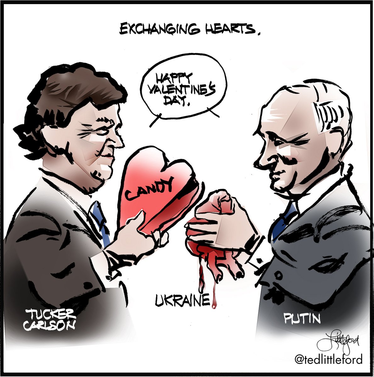 tedlittleford's tweet photo. #TuckerCarlson #Putin 

Valentine's Day coming up. https://t.co/t6KIs6aw9z