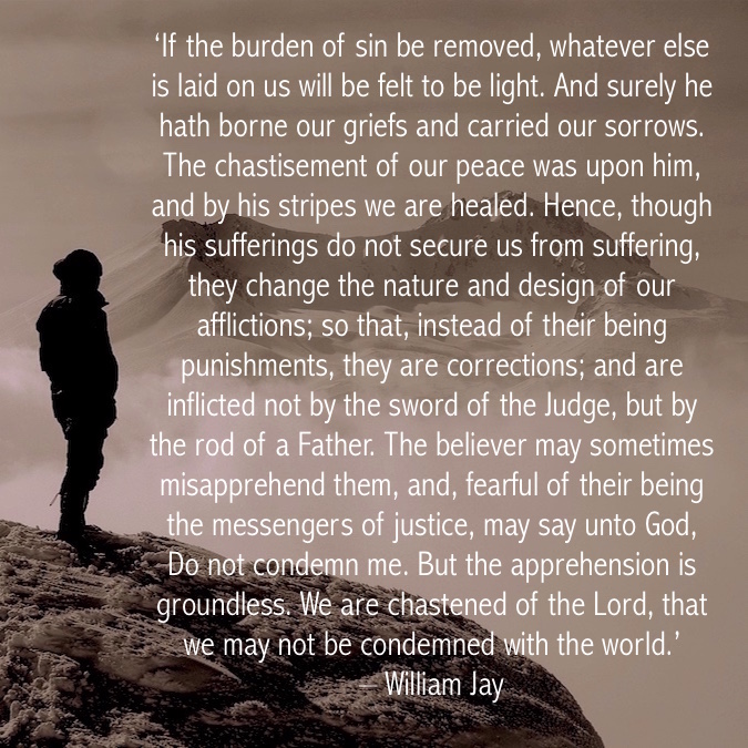 fccscot's tweet photo. ‘If the burden of sin be removed... #WilliamJay #Chastening #ChristianLife https://t.co/stjlur3Kao