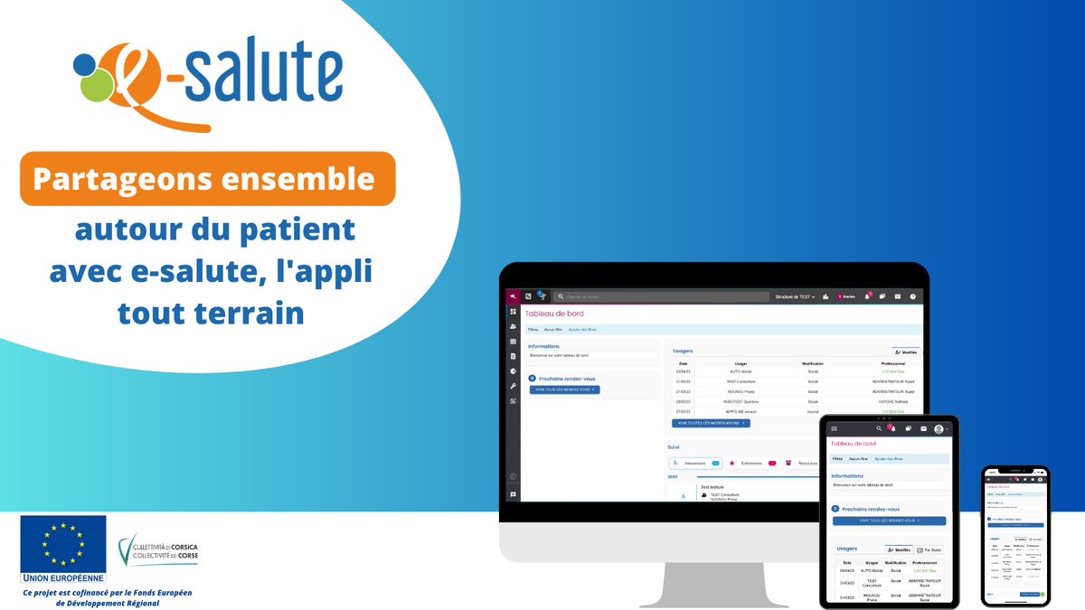 Vous êtes IDE en région Corse, le GRADeS Corse e-santé vous accompagne pour utiliser l'outil régional qui facilite la coordination et la communication dans le cadre de la prise en charge de vos patients en situation complexes. 🫶

Pour en savoir + : corse-esante.fr/.../la-solutio…