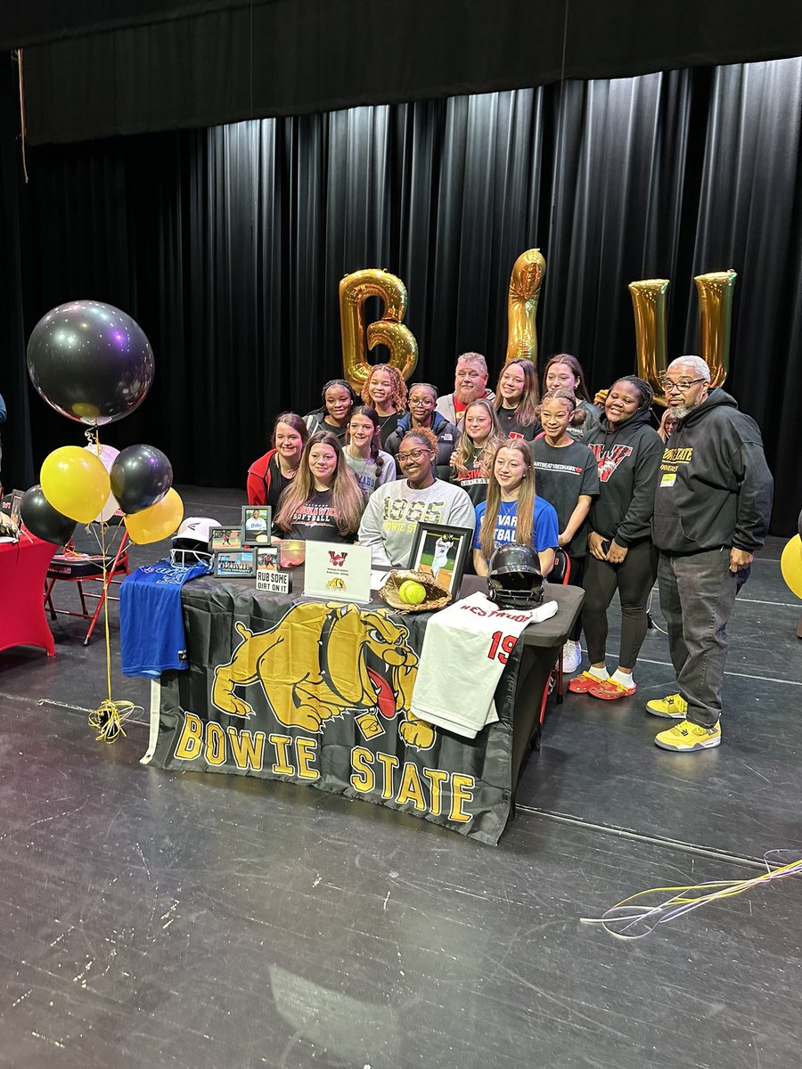 CFA celebrates Makayla, a former CFA student that is currently volunteering at CFA. 🦁 We congratulate her for signing her commitment to play 🥎 at Bowie State University at Westwood High School’s Signing Day. @WHSRedhawks @WHS_Redhawks @CFAlionsr2 @RichlandTwo
