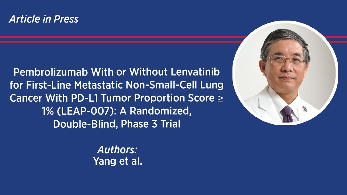 In this study (LEAP-007), the authors found that first-line #lenvatinib w/#pembrolizumab in #NSCLC w/PD-L1 TPS ≥1% had an unfavorable benefit‒risk ratio & met the futility criterion for OS. Read more about the study here: bit.ly/3SSiRPn #LCSM
