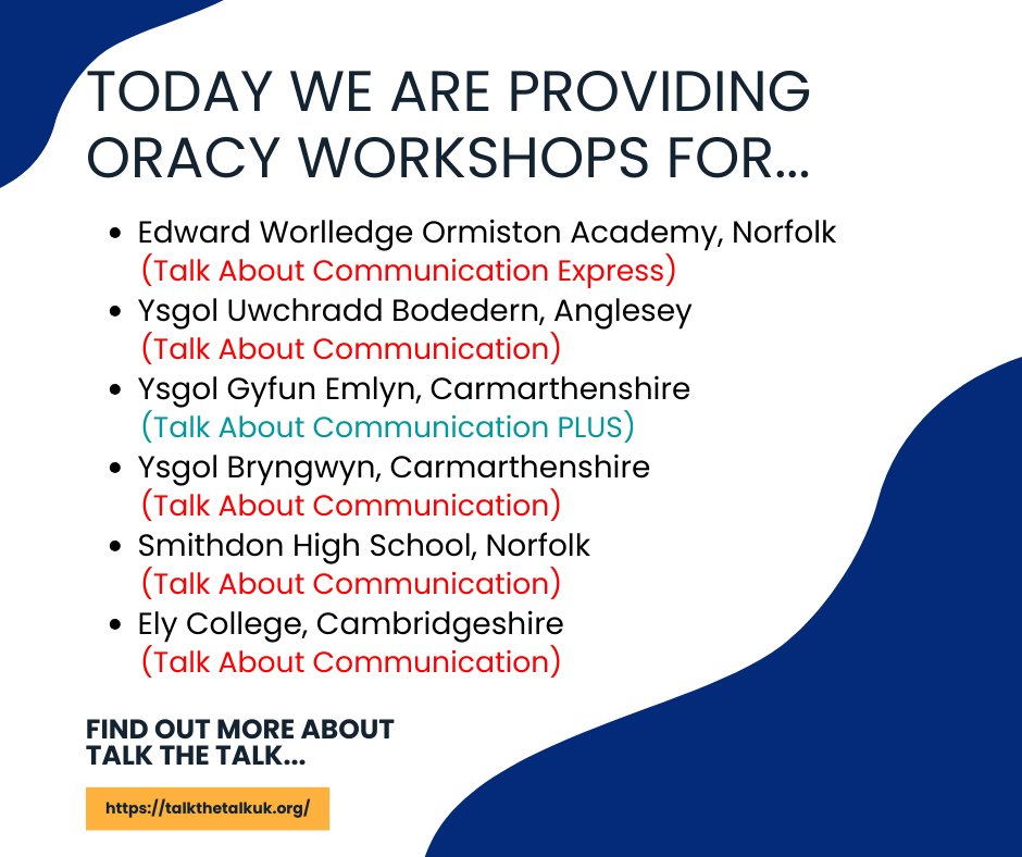 talkthetalkUK's tweet photo. Our workshops today!
@EdwardWorlledge
@yubodedern
@ygemlyn @BryngwynSchool @Seren_Network
@Smithdon_High
@elycollege
#oracy #oracydevelopment #education #talkthetalkuk #talkthetalk https://t.co/7ob5Uwmcw1