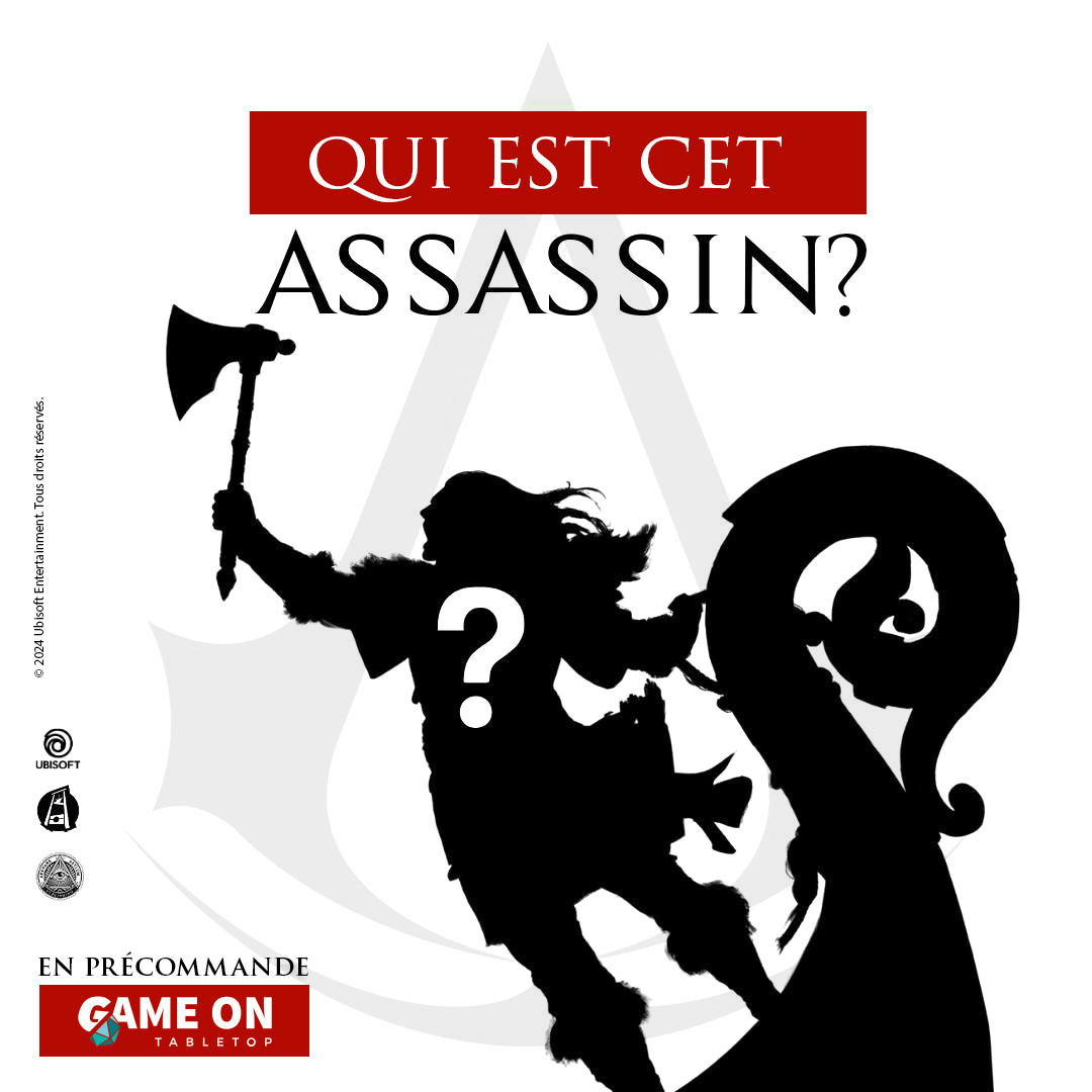 🎁Nouveau jeu à l'occasion des précommandes Assassin's Creed: le #JDR officiel !
gameontabletop.com/cf2801/assassi…

🔍• Trouvez le nom de l'assassin
🔁• Partagez la publication

Nous annoncerons le gagnant jeudi et il remportera 50€ sur notre boutique !
#Concours #AssassinsCreed