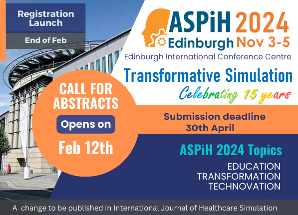 Don't forget! 📢 Call for abstracts is opening Monday! Visit our abstracts page to view the 2024 guidelines! aspihconference.co.uk/abstracts/ #aspih2024 #aspihconference #simulation