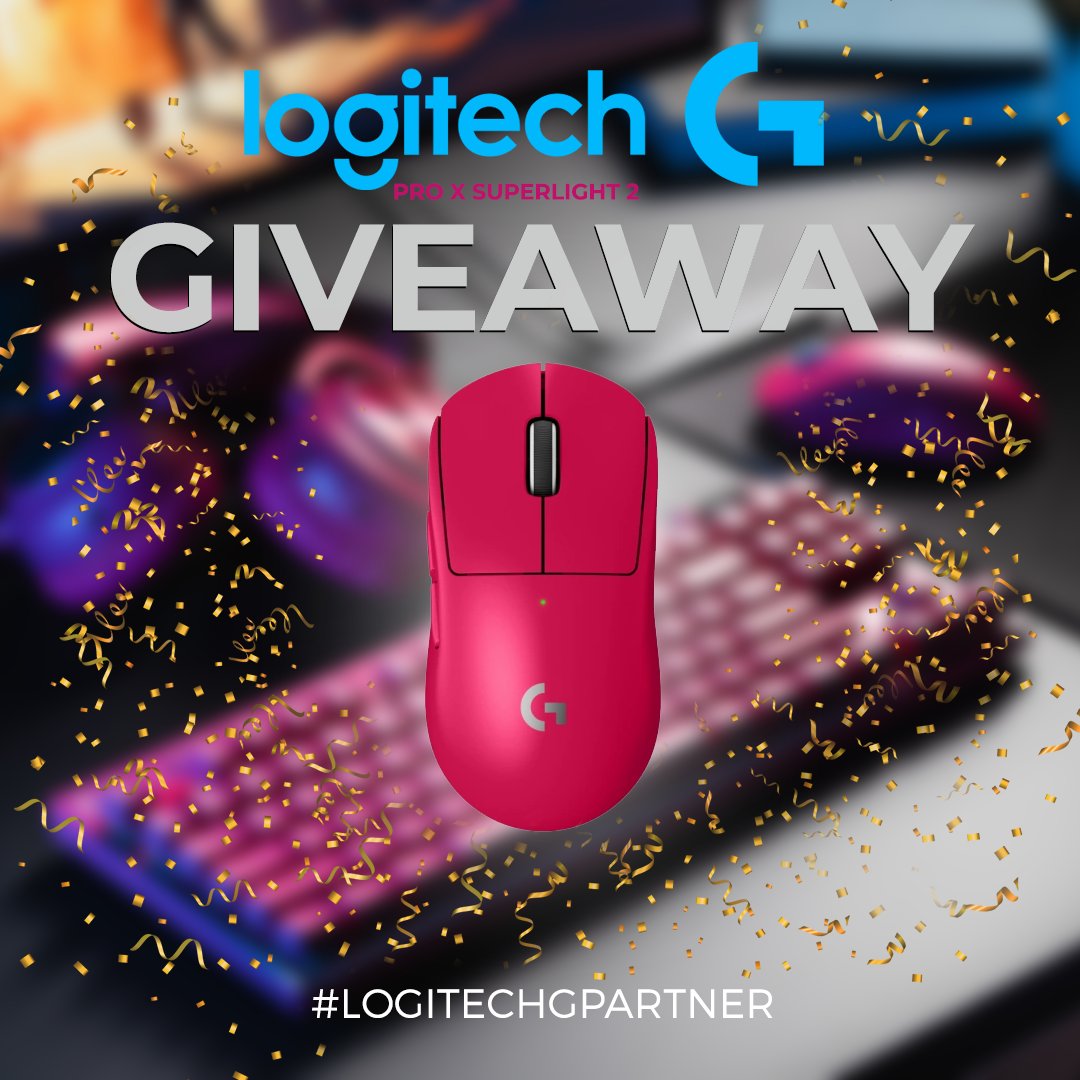 🩵🎁 GIVEAWAY 🎁🩵

Level up your gaming experience with the new Pro X Superlight 2 Magenta!! I will be giving away this awesome gaming mouse thanks to <a href="/LogitechG/">Logitech G</a> this Febuary, Sunday 25th on Twitch.

To enter: 
- Retweet this post ✅
-Follow twitch.tv/toongaming ✅
- Tag a