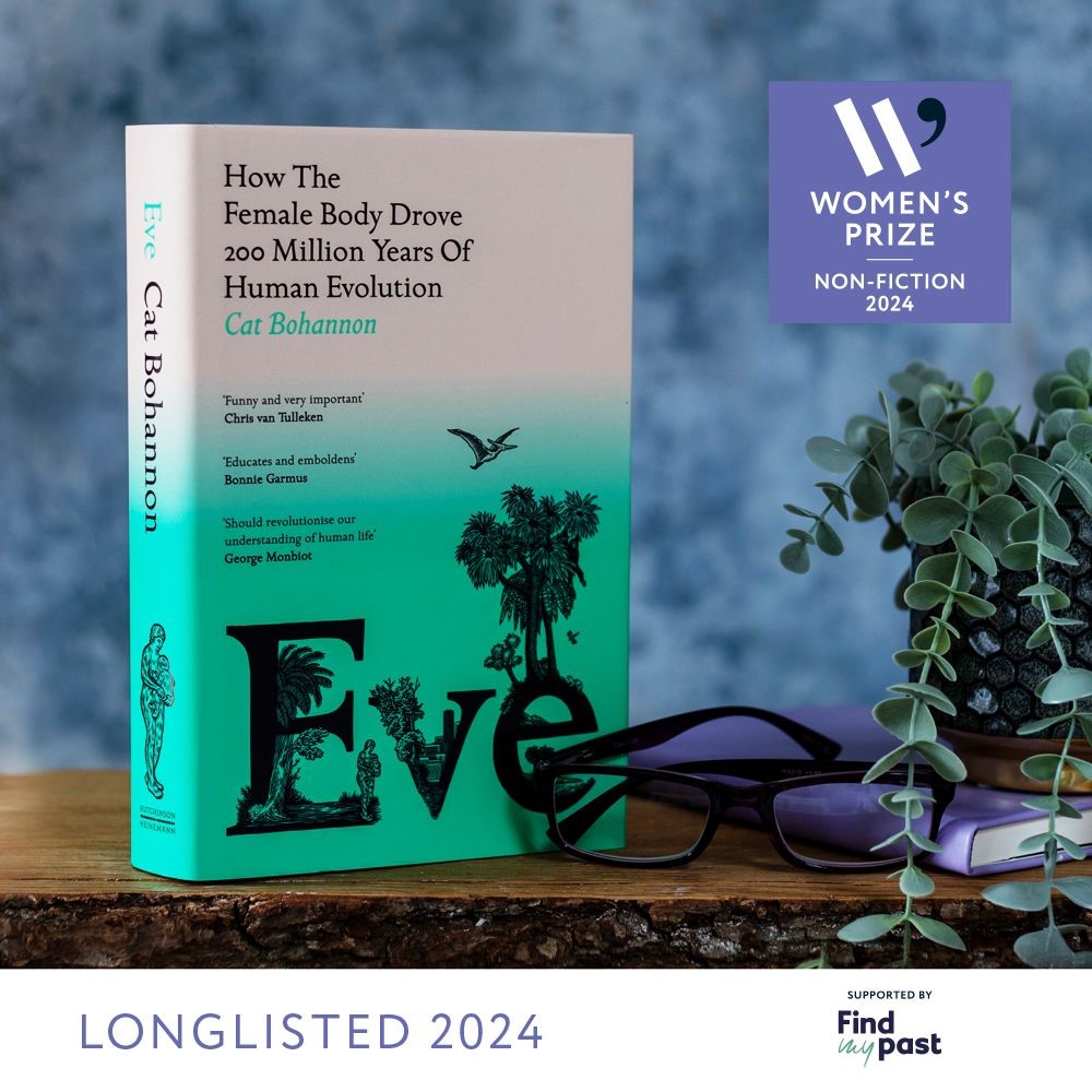 HutchHeinemann's tweet photo. We are over the moon to announce that our very own @catbohannon has been longlisted for the @WomensPrize for Non-Fiction 2024 with her groundbreaking book EVE. Congratulations to Cat and all other nominees! https://t.co/dbHekP6pw6