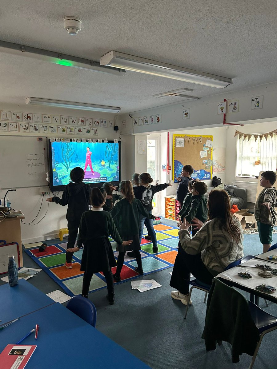 We are having a lovely, restful well-being hour to round off both the term and Children’s Mental Health Week. The children are enjoying activities focusing on who they can talk to, what makes them special and unique, some positive affirmations and, of course, a bit of cosmic yoga