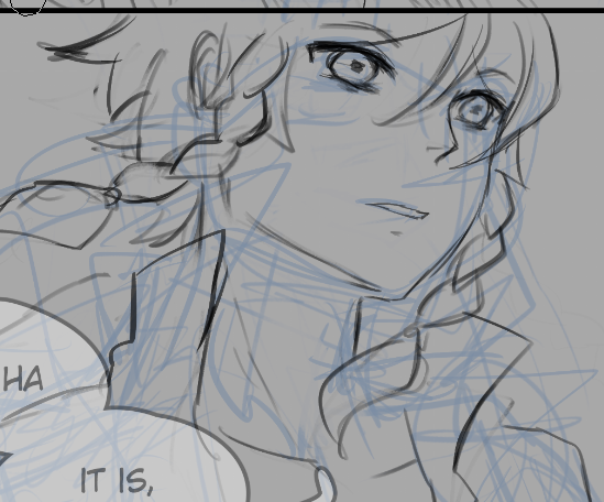 once in a while i manage to draw him handsome UwU 