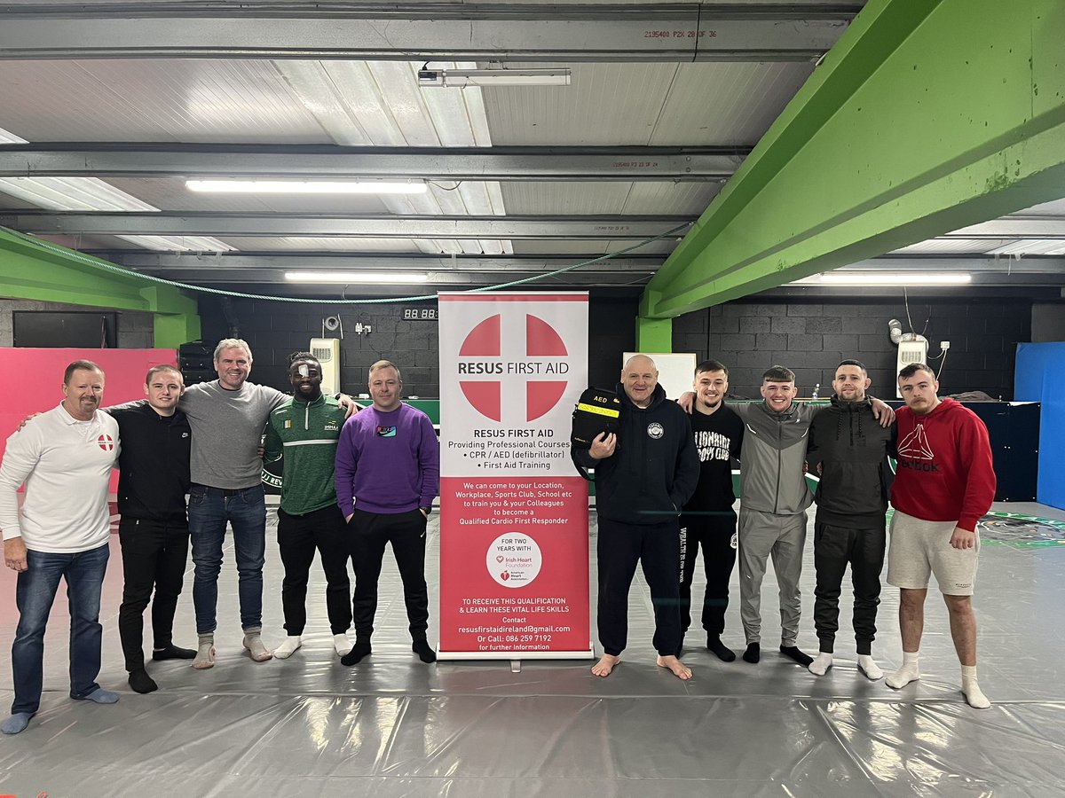 First aid and defibrillator course run at our gym