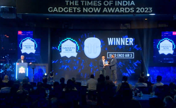 The Times Of India on X: #GadgetsNowAwards2023  And the Popular Choice  Best Affordable Audio Device (TWS Earbuds) goes toOppo Enco Air 3  @gadgetsnow @OPPOIndia Watch LIVE here:    / X
