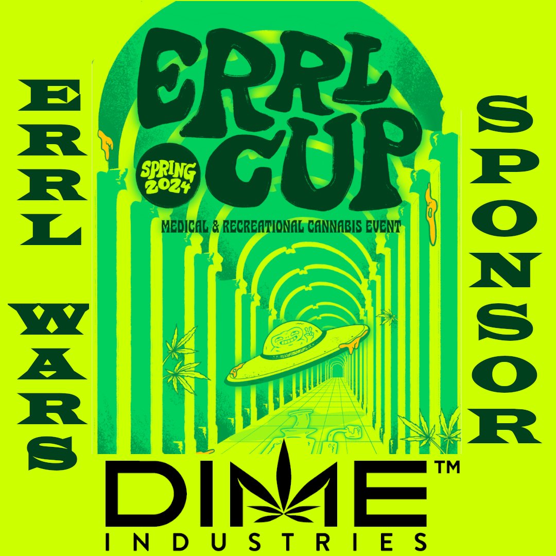 errlcup's tweet photo. Yall ready for #ErrlWars with @DIMEIndustries_ @dimearizona ?!
32 competitors go head to head each day starting at .1g ending at 2g. Do you have what it takes to take home the heavyweight chain?!
Your chance to win competitors' passes is coming up soon! Make sure you have notifications on for dime & us!