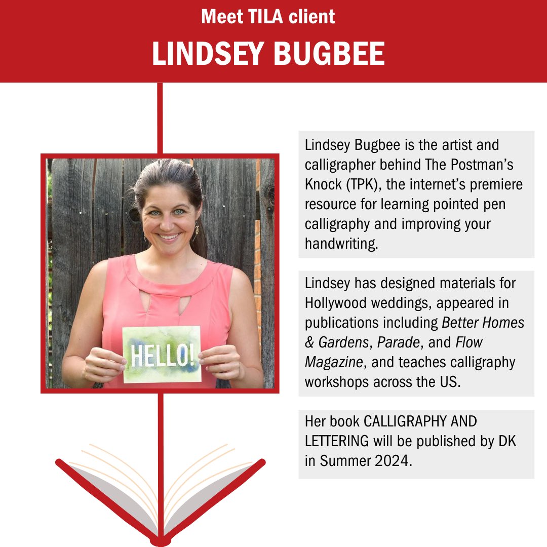 tanenbaumbooks's tweet photo. Meet TILA client Lindsey Bugbee! https://t.co/xgYb6trCBE
