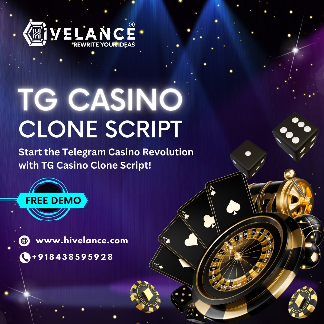 Launch your own online casino in no time with our TG Casino clone script! Ready-to-deploy, customizable, and packed with features. Get started today! 

Free Demo: hivelance.com/tgcasino-clone…

#TGScript #CasinoClone #CasinoDevelopment #iGaming #OnlineCasino #CasinoSoftware