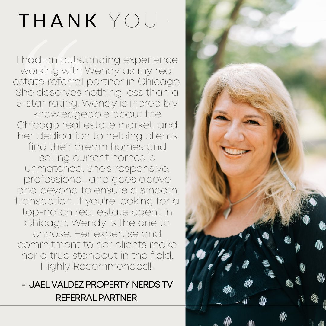 Thank you so much for your kind words! Your satisfaction and trust mean the world to me, and I'm thrilled to have been able to assist you and your referral. It was truly a pleasure. Your recommendation is greatly appreciated! #RealEstate #ChicagolandRealtor #ClientTestimonial