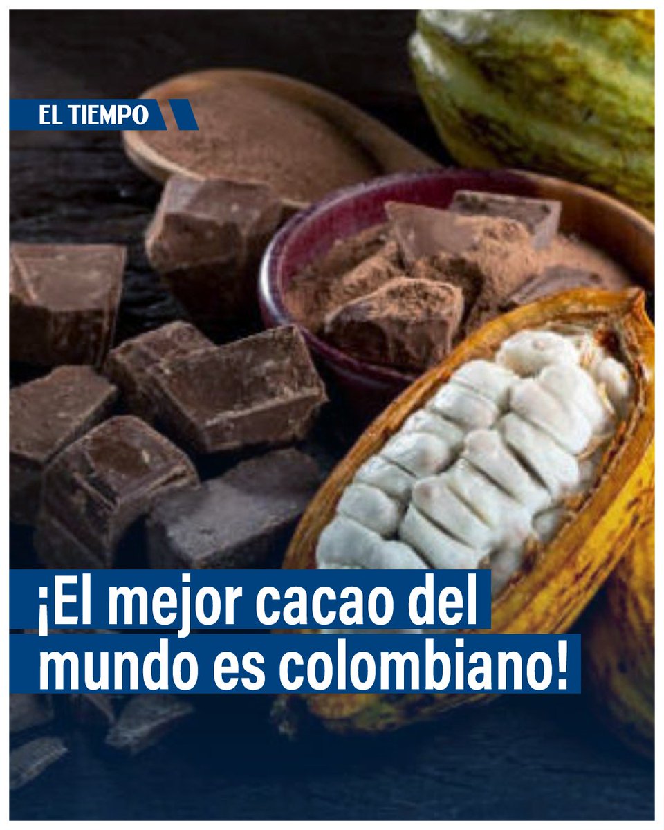 ELTIEMPO's tweet photo. 🇨🇴👏 El mejor cacao del mundo es colombiano y está en el Llano: ganó concurso internacional ► https://t.co/JJ0eo67faV https://t.co/X7gH3NSsrj