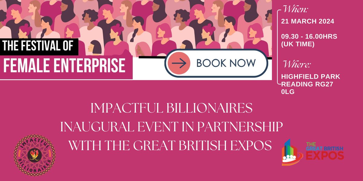 Ngwatidzo's tweet photo. ๐ฅ On the 21st March we are celebrating our inaugural event in partnership with The Great British Expos โจ
Don't miss out. Book Now ๐๐พ
https://t.co/89IFjIh1L5
#IWD #InspireInclusion #DoMore #BeTheImpact #ImpactfulBillionairesClub #podcasts #socent #socialimpact #PurposeLed https://t.co/BlHyIrBb2u