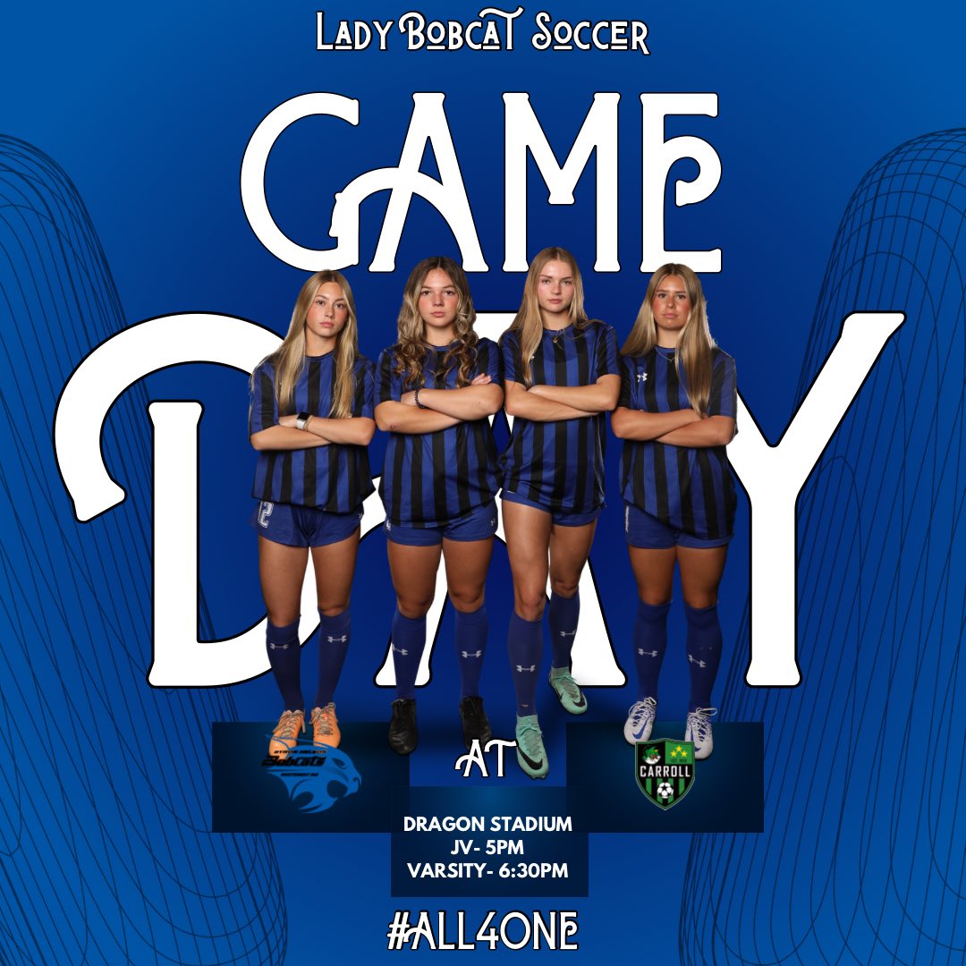 The Lady Bobcats head down the road tonight to take on the Lady Dragons! #all4one 🆚 @SCLDS ⏰ JV 5pm | VARSITY 6:30pm 📍 Dragons Stadium 🎟️ Cash