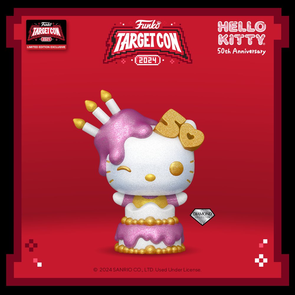 portalfunko's tweet image. Target Con 2024 anuncia:

• Hello Kitty (Diamond)!

Lançamento dia 18/02 no site da Target.

#TargetCon