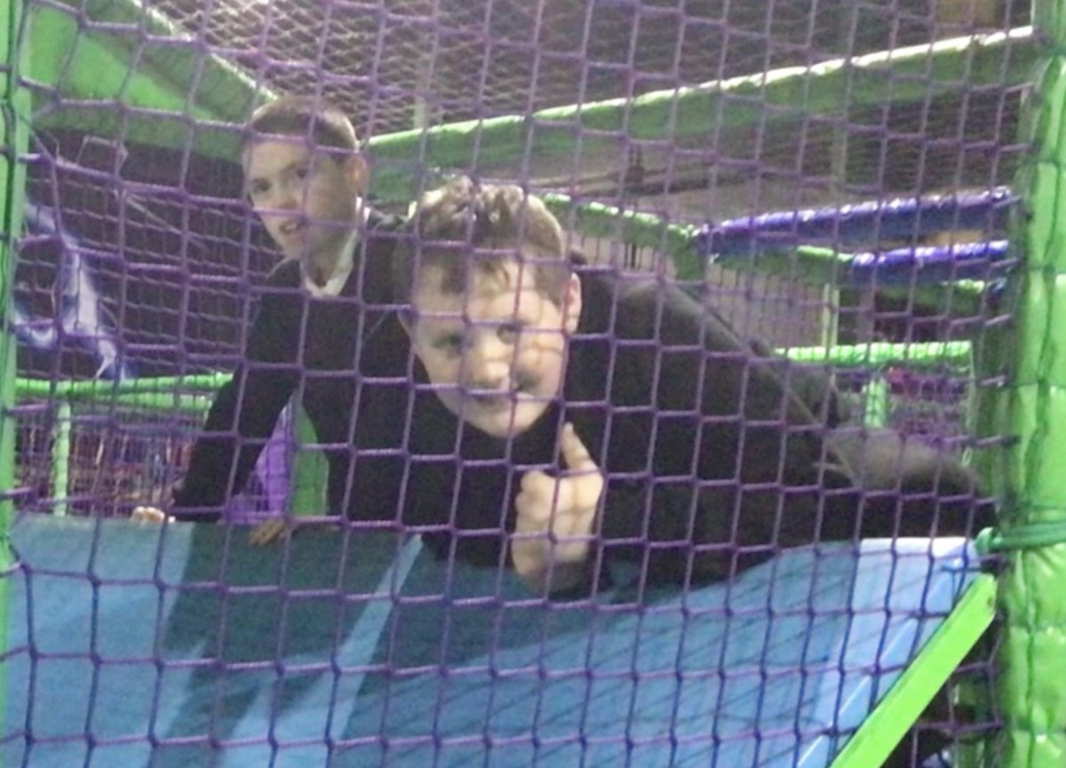 KPSS_IntCentre's tweet photo. S1’s developing friendships and keeping fit at Flip Out.  Thank you to @flipoutglasgow https://t.co/FArF7uR9uJ