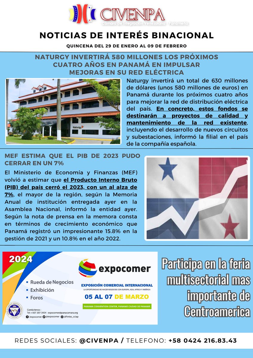 🇻🇪 Noticias de Interés Binacional 🇵🇦

🔔Quincena del 26 de enero al 09 de febrero🔔