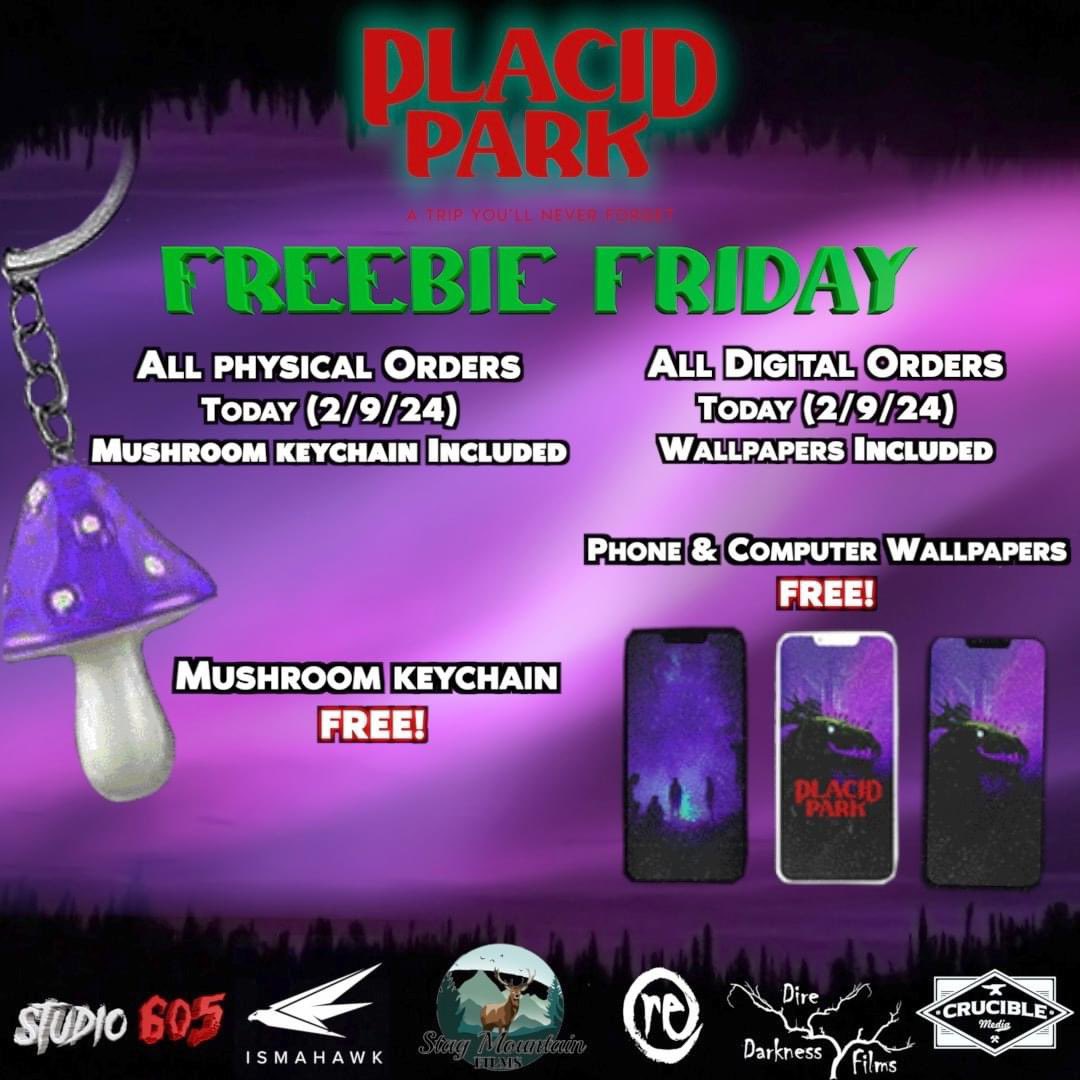 Studio605films's tweet photo. FREEBIE FRIDAY! TODAY ONLY.

Free Mushroom Keychain and Wallpapers included on all orders today. Reserve your Blu-ray, Digital download, or more and get free swag with it. 

https://t.co/Bg0iDuAXzG https://t.co/67xt8sJOoI
