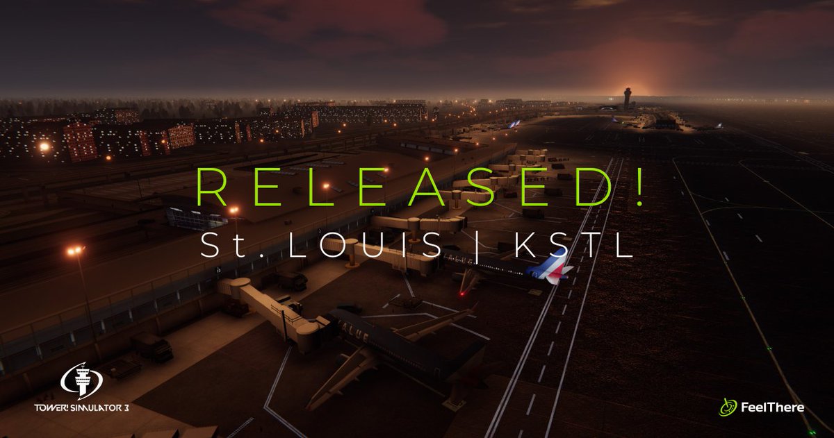 feelThere's tweet image. RELEASED! 👉 St. LOUIS 🇺🇸 KSTL l STL for Tower! Simulator 3 ✈

LIMITED RELEASE DISCOUNT 10%OFF!!! ⏰

Get it here 👉 shorturl.at/pGIY8 or through our Portal! by FeelThere feelthere.com/portal/

#feelthere #stlouis #kstl #tower #towersimulator3 #atc #airtrafficcontroller