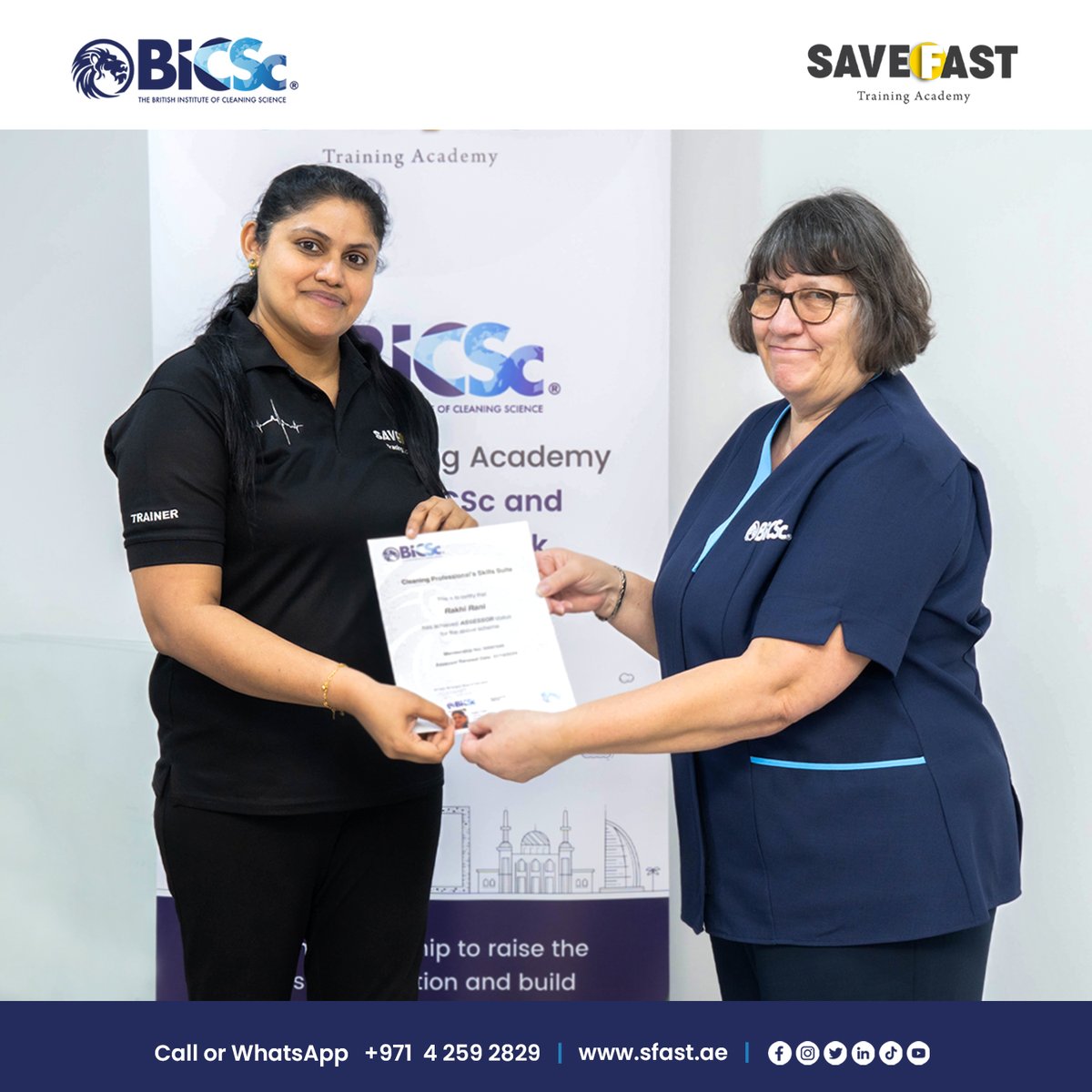 save_fast's tweet photo. We’re all set to offer BICSc LTP trainings to professionals in cleaning industry.
SaveFast is a BICSc (British Institute of Cleaning Science) International Accredited Training Organization. 

Register Now

https://t.co/CNGTup1725
+971 4 259 2829 

#BICSc #SaveFast #dubai #uae https://t.co/hiLm6hZj0g
