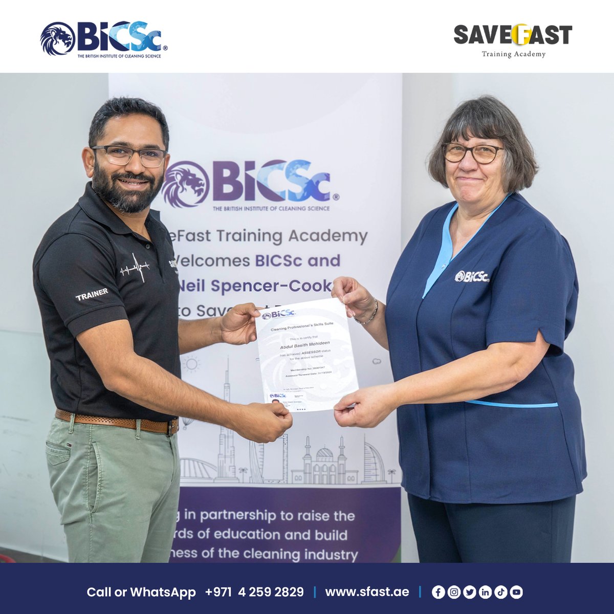 save_fast's tweet photo. We’re all set to offer BICSc LTP trainings to professionals in cleaning industry.
SaveFast is a BICSc (British Institute of Cleaning Science) International Accredited Training Organization. 

Register Now

https://t.co/CNGTup1725
+971 4 259 2829 

#BICSc #SaveFast #dubai #uae https://t.co/hiLm6hZj0g