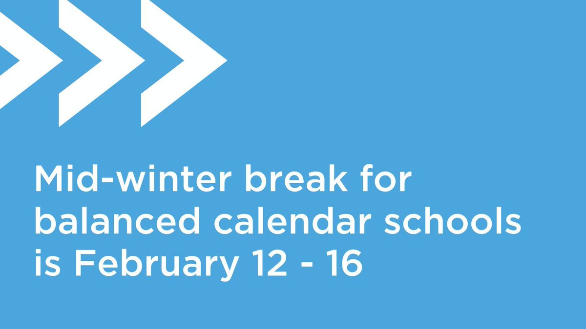 Roberta Bondar, Ray Lawson and Tony Pontes public schools will be on mid-Winter Break from Feb. 12 to 16, 2024. Students will resume in-person classes on Tuesday, Feb. 20.