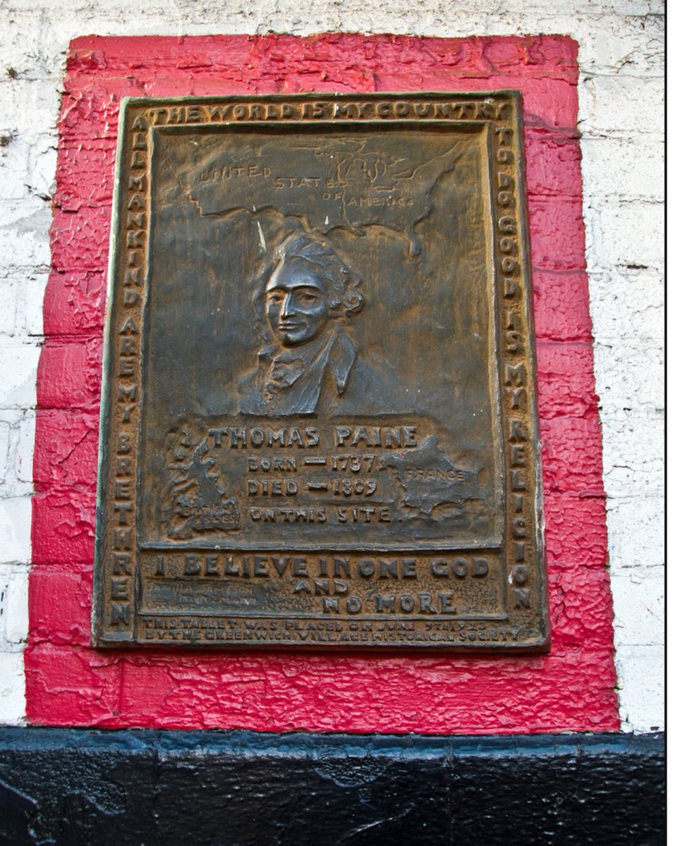 #OTD in 1737, “Father of the American Revolution” Thomas Paine is born. Later derided as “that filthy atheist,” his radical ideas on abolition, women’s equality, + religious freedom have stood the test of time. More on him + his time in #GreenwichVillage: villagepreservation.org/2017/12/19/tho…