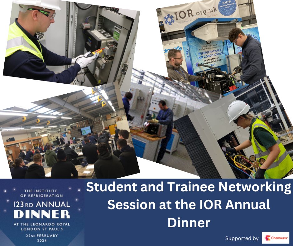 Exciting times at the #iordinner24 ! Winners representing the different industry student and trainee awards will get together for a special networking session with industry leaders. Many thanks to Chemours for supporting the students in taking part.  #FutureLeaders #RACHP