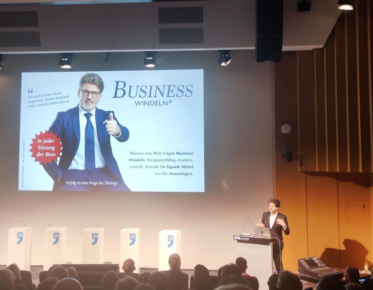 karpi's tweet photo. Traumjob wenn man im Auditorium Maximum der @ETH über Business Windeln sprechen darf https://t.co/ingAYbZ9KF