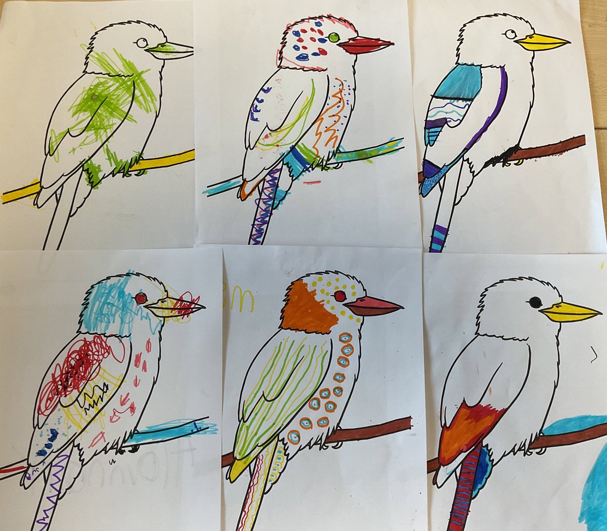 MonktonRecep's tweet photo. Blackbirds have been inspired by the artwork of Australian Bronwyn Bancroft this week. Each of their kookaburras is wonderfully unique.
Happy half term everyone.
#MonktonRecep https://t.co/4LRlLjkmo5