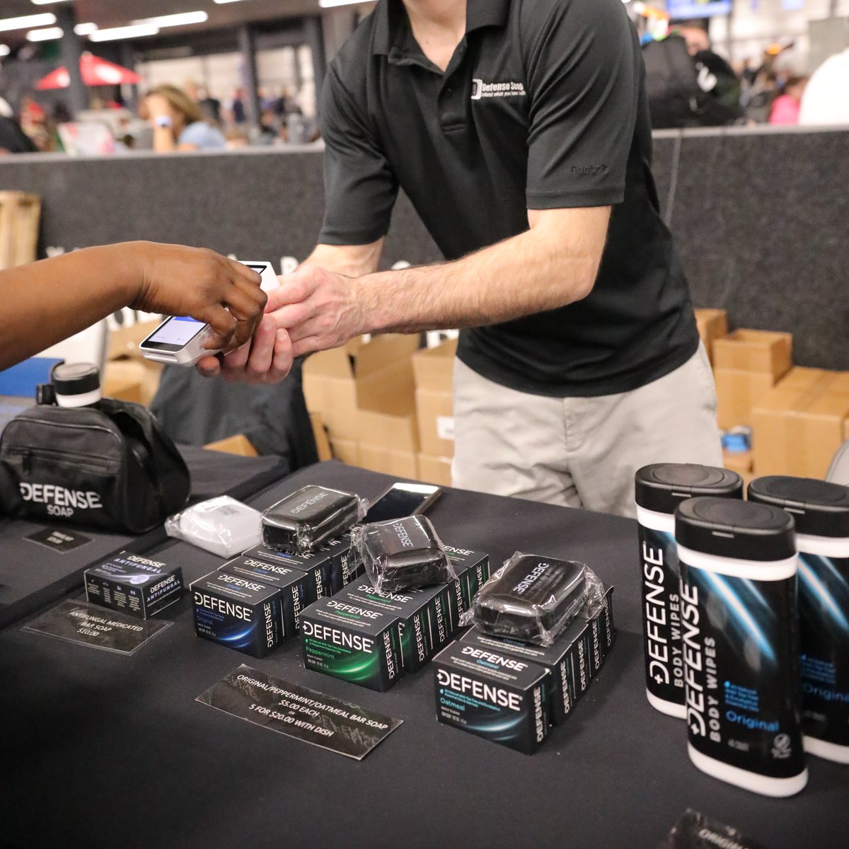 NHSCA competition surfaces are cleaned and protected by @DefenseSoap. Get all your personal skin care needs at the Defense Soap booth at High School Nationals.
