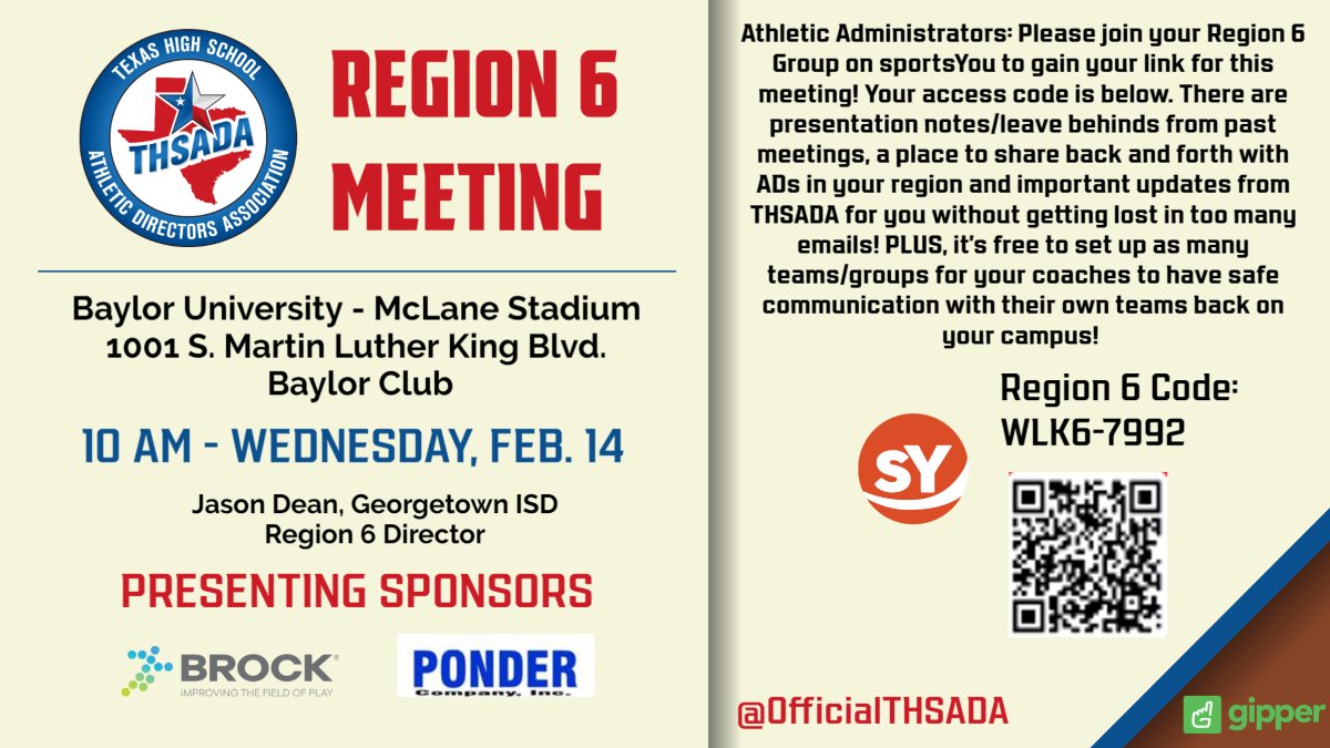 Our next Region 6 Meeting for membership (and our sponsors) throughout the Greater Austin area and Central Texas is ahead on Wednesday.