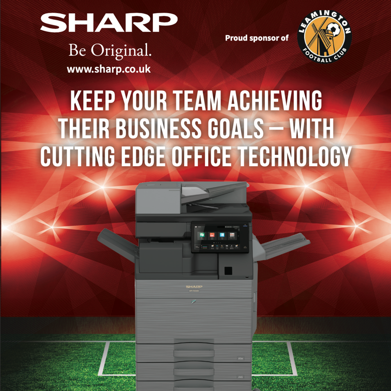 LeamingtonFC's tweet photo. 🖨 We also send our thanks to Saturday's other joint match sponsors @Sharp_Europe!

Take a look at what they have on offer now... ⤵️

#BackingTheBrakes | #BrakesTogether