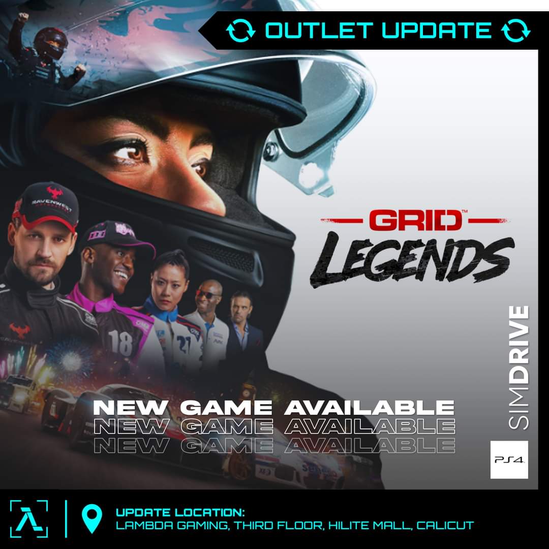 lambda_gaming's tweet photo. Grid Legends is now available for our SimDrive mode with up to 3-player head-to-head racing support. Visit our HiLITE Mall (Kozhikode) outlet and check it out now! 🏁
#LambdaGaming #MalayaliGamers #GamingCafe #SimRacing #Simcade #GridLegends #LogitechG29 #DefineYourGame https://t.co/k2E6VJNvXr