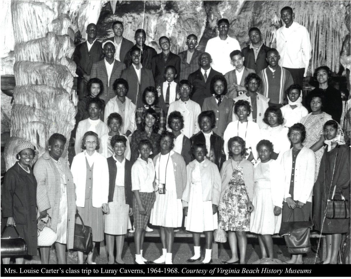 #FBF we thought you stalagmite like this photo from Mrs. Louise Carter's Union Kempsville High School class trip to Luray Caverns in the mid-1960s. #vbhistorymuseums #BlackHistoryMonth