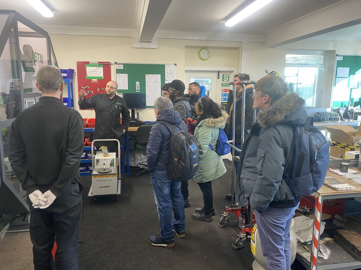 AsamsLtd's tweet photo. Cranfield University MSc students visit ASAMS for testing insights.

Following a recent visit to Metalcraft Chatteris &amp; The Validation Centre, Cranfield University MSc students returned to visit ASAMS laboratory to view our testing facilities. 
See more: https://t.co/PLl30fIN9R https://t.co/0uJcEZjed8