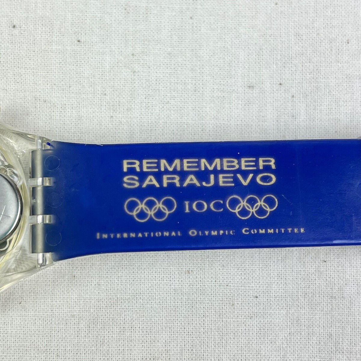 During the Winter Olympics in Lillehammer 1994, Swatch made a special edition watch in honor of 1894-1994 100 Years of the Olympic Movement. The watch strap had a special engraving for suffering of Sarajevo as the city was under siege.

Remember Sarajevo
#Lillehammer1994