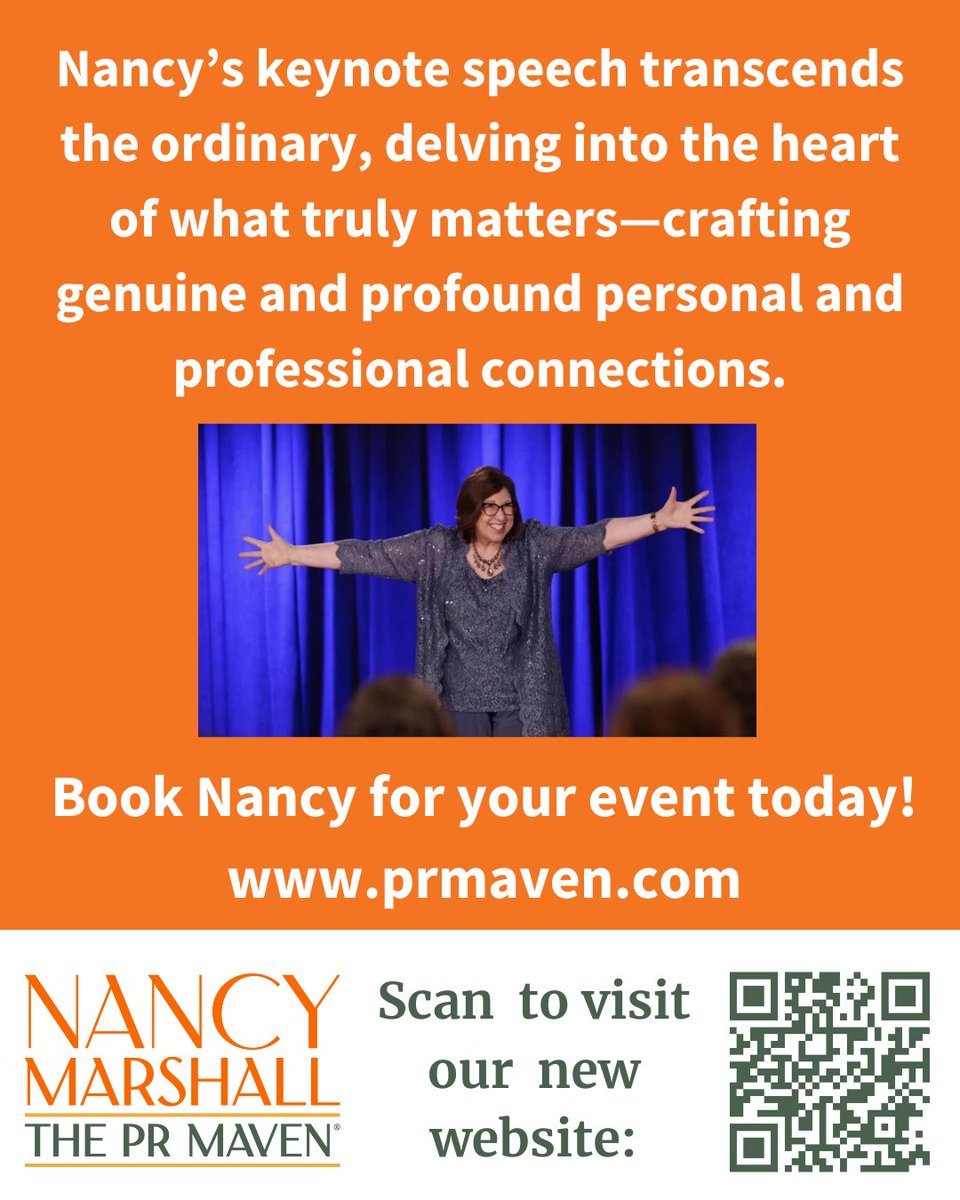 To learn more and to book me for a keynote speech or a workshop, visit my new website at prmaven.com.

#PRMavenNation #MarshallPRMaine #keynotespeaker #publicrelations #networking #publicspeaking