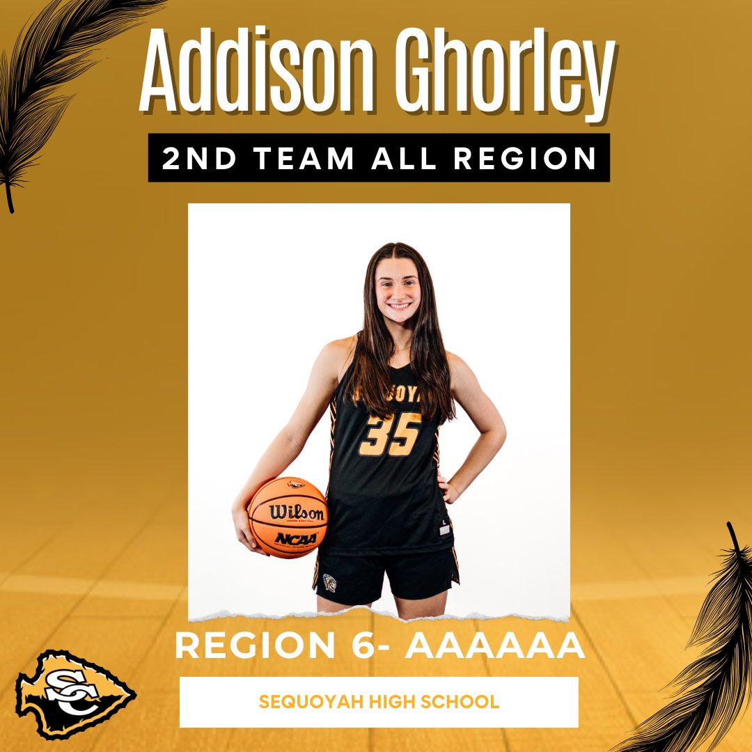 Sequoyah Lady Chiefs (@shsladyhoops) on Twitter photo Congratulations to senior <a href="/AddisonGhorley/">Addison Ghorley</a> for being named to the region 6-AAAAAA 2nd Team!
<a href="/KyleSandy355/">Kyle Sandy</a> <a href="/ChiefsSequoyah/">SHSChiefs</a> Congratulations to senior <a href="/AddisonGhorley/">Addison Ghorley</a> for being named to the region 6-AAAAAA 2nd Team!
<a href="/KyleSandy355/">Kyle Sandy</a> <a href="/ChiefsSequoyah/">SHSChiefs</a>