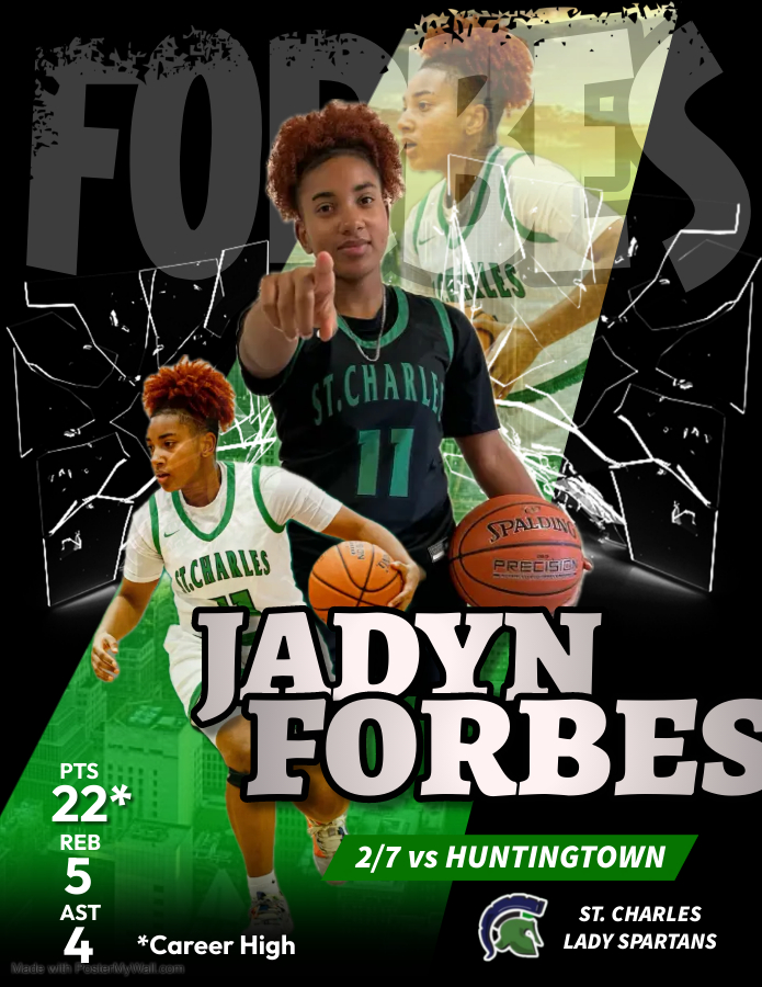 SCHSLadyHoops's tweet photo. Great game from Jadyn Forbes the other night! Come catch her and Lady Spartans on the road tonight at Patuxent 5pm tip-off https://t.co/bwIL2xvOUJ
