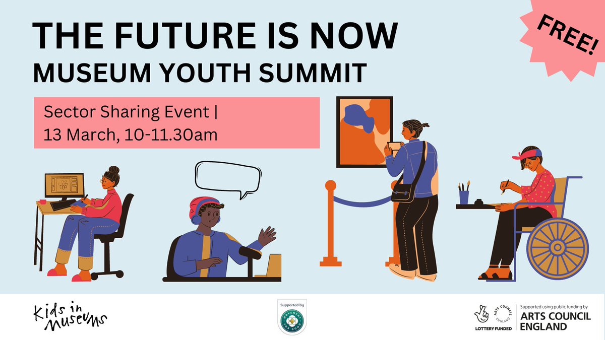 What do young people want from museums and heritage sites? Don't miss our Youth Panel's live online event sharing the findings from their #MuseumYouth Summit back in October. Book your free place now 👉 bit.ly/4bteeSV