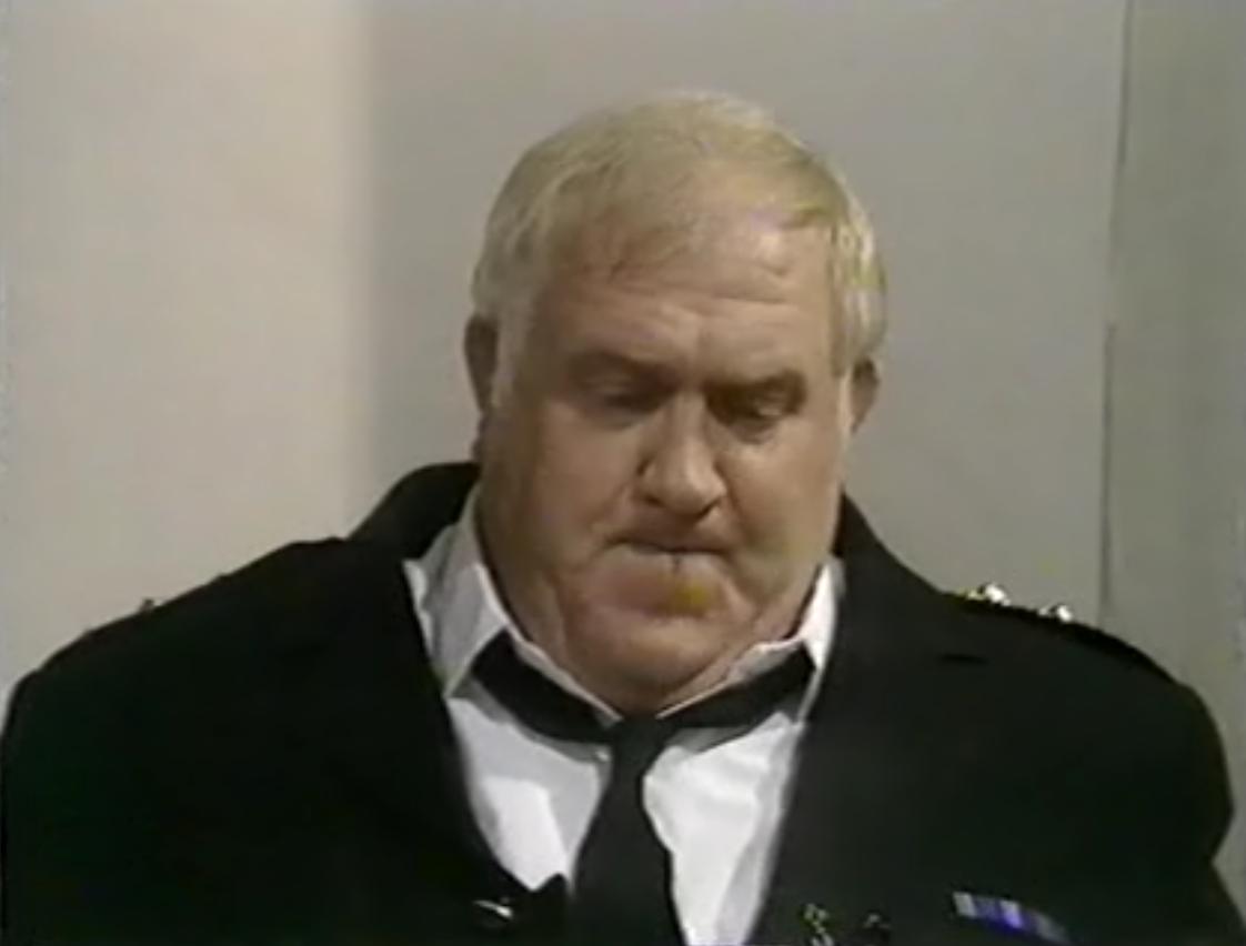 The magnificent beast that was Paul Luty in all his glory from Rosie, "The Cheese and Wine" – broadcast on the 9th of Feb, 1977. The wrestler turned actor also appeared in two 1976 Last of the Summer Wine episodes as Malcolm.  #clarkeaday