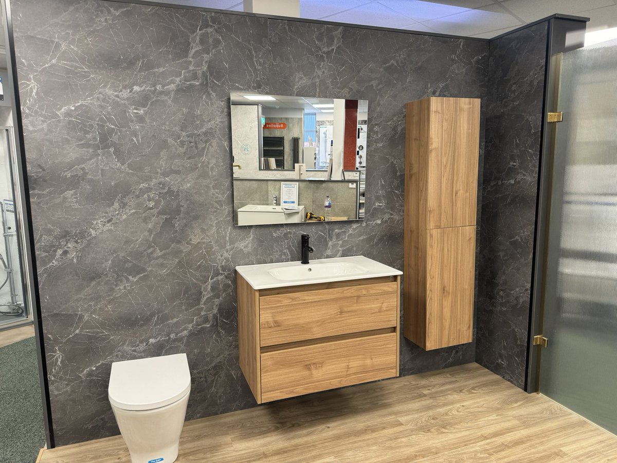 bond_graham's tweet photo. New addition to the showroom. @RocaUKCustomer Tenet complete with The Gap btw wc pan (flush plate to follow) &amp; @Shorelaminates Welsh Slate wall panels https://t.co/rcwwcax4Ju