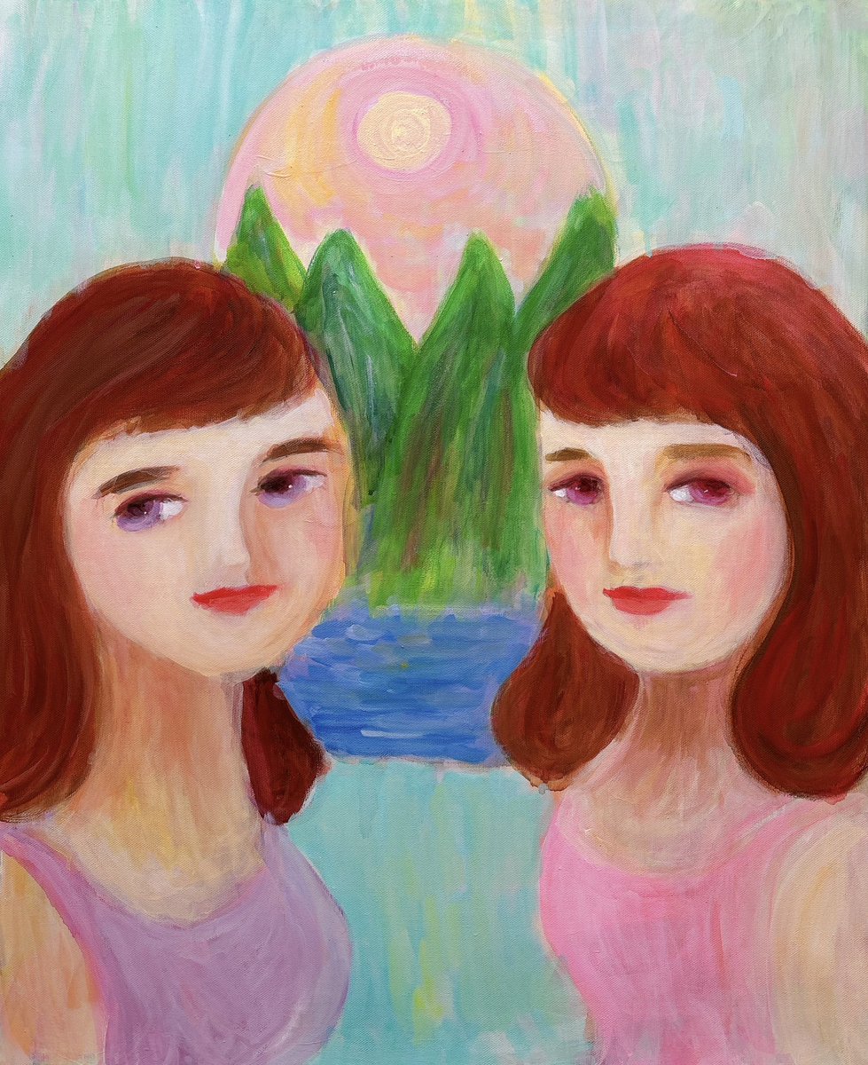 ardyceart's tweet photo. 形になってきたかもー?心地よい空気が流れる絵になりますよーに😊✨#art #illustration #ardyce #painting #絵画 #アート #イラスト #アディス #描きかけ https://t.co/jxfuVtpJA5