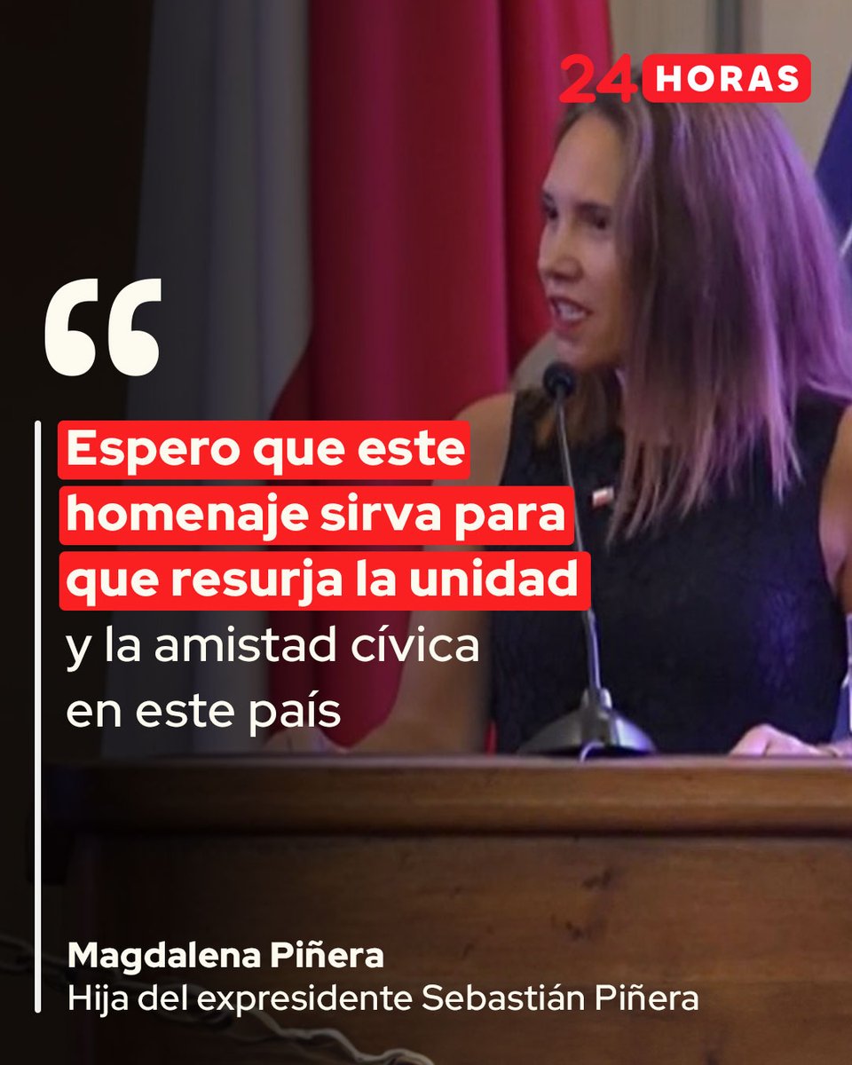 24 Horas (@24horastvn) on Twitter photo ⚫#FuneralDeEstado
📌 Magdalena Piñera, hija del difunto expresidente Sebastián Piñera, tuvo palabras durante el funeral de Estado de su padre.
📌 "Quiero dar las gracias partiendo por usted <a href="/GabrielBoric/">Gabriel Boric Font</a>, el Gobierno que usted lidera, que han sido muy acogedores desde el ⚫#FuneralDeEstado
📌 Magdalena Piñera, hija del difunto expresidente Sebastián Piñera, tuvo palabras durante el funeral de Estado de su padre.
📌 "Quiero dar las gracias partiendo por usted <a href="/GabrielBoric/">Gabriel Boric Font</a>, el Gobierno que usted lidera, que han sido muy acogedores desde el
