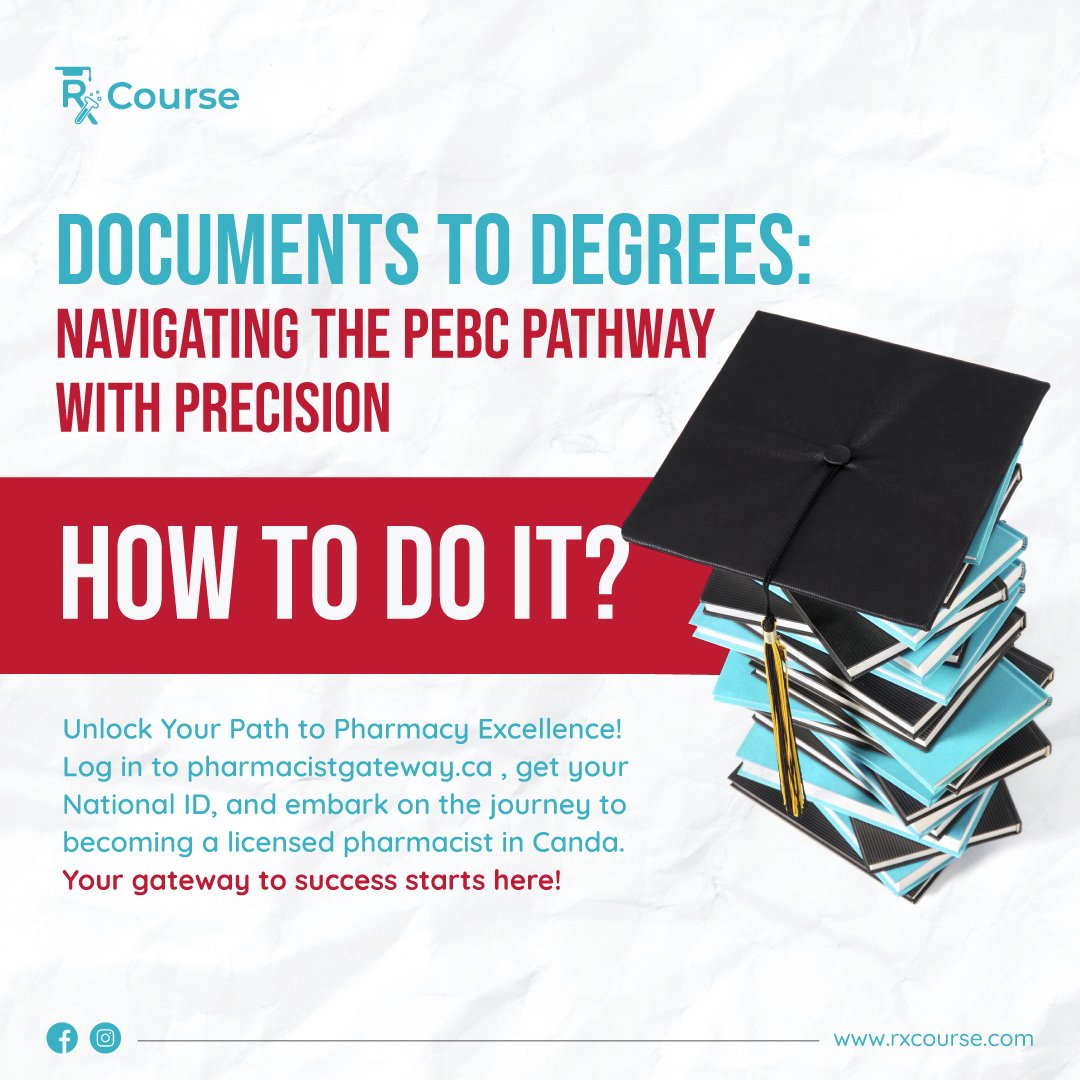 Rx_Course's tweet photo. Apply for Document Evaluation early to breeze through the process and avoid missing any deadlines. 
Let's make sure your paperwork is as impressive as your pharmacy skills!
#rxcourse #pebcexamsprep https://t.co/89AybkSdSI