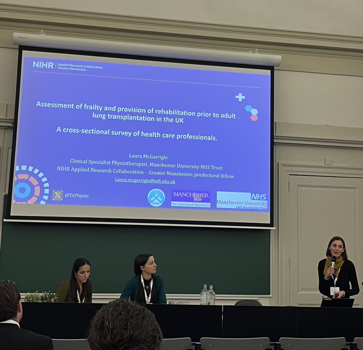 Cheering on <a href="/TxPhysio/">Laura McGarrigle</a> who is presenting the findings of her recent survey on frailty and prehab in lung transplant candidates in the UK! 🫁
